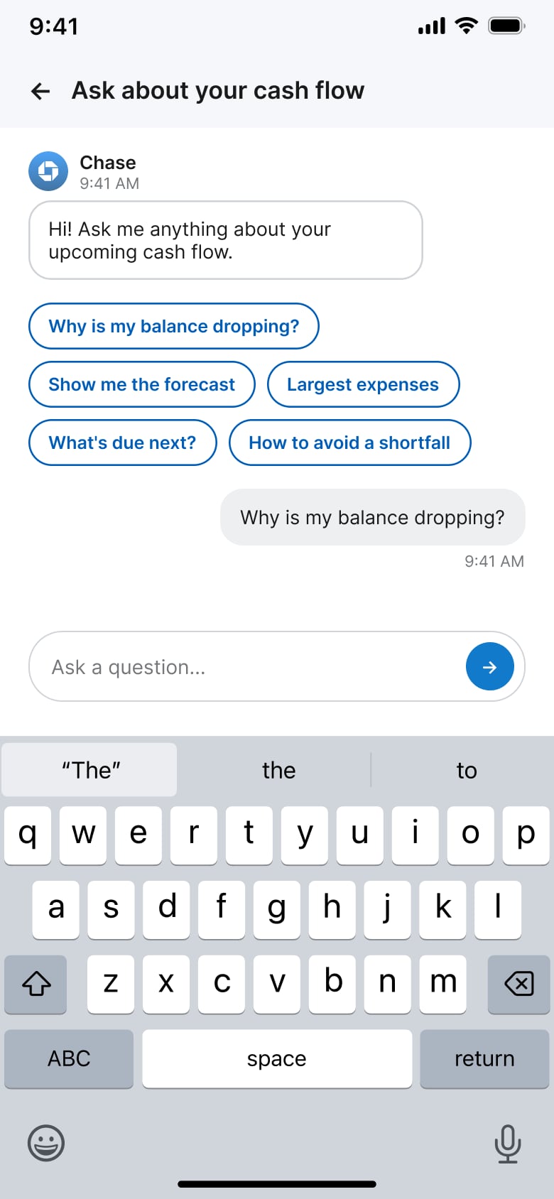 User asks why their balance is dropping